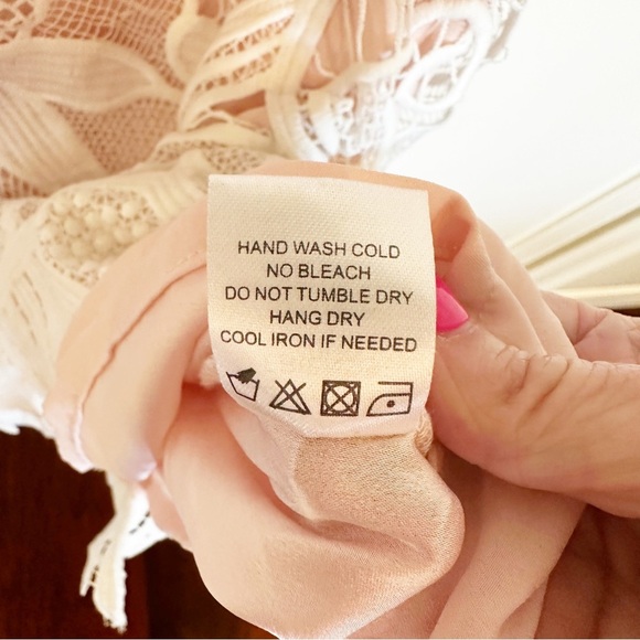 Revolve Lovers + Friends Caspian Crochet Lace Women’s Tank Mini Dress Cocktail S - Picture 7 of 12